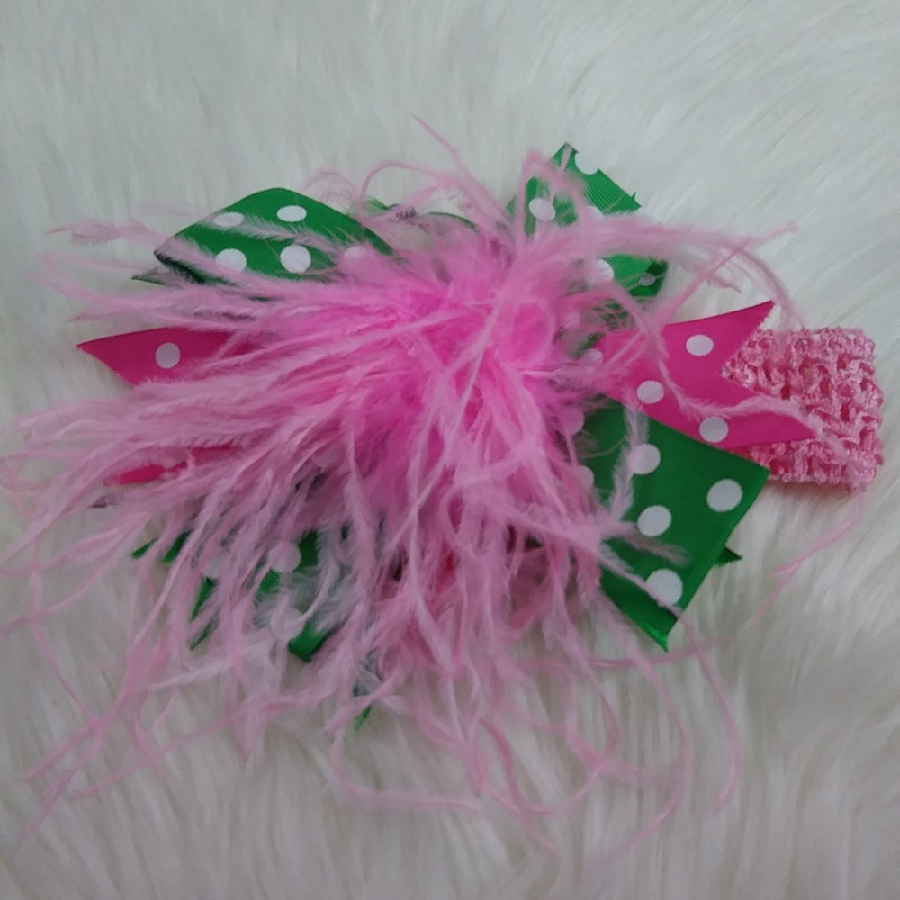 NWOT Boutique feather headband